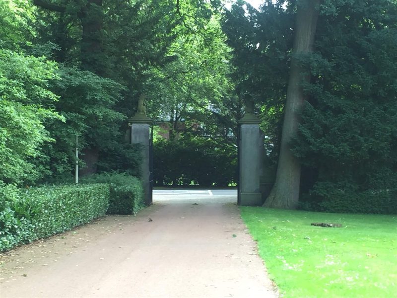 The driveway leading up to the practice