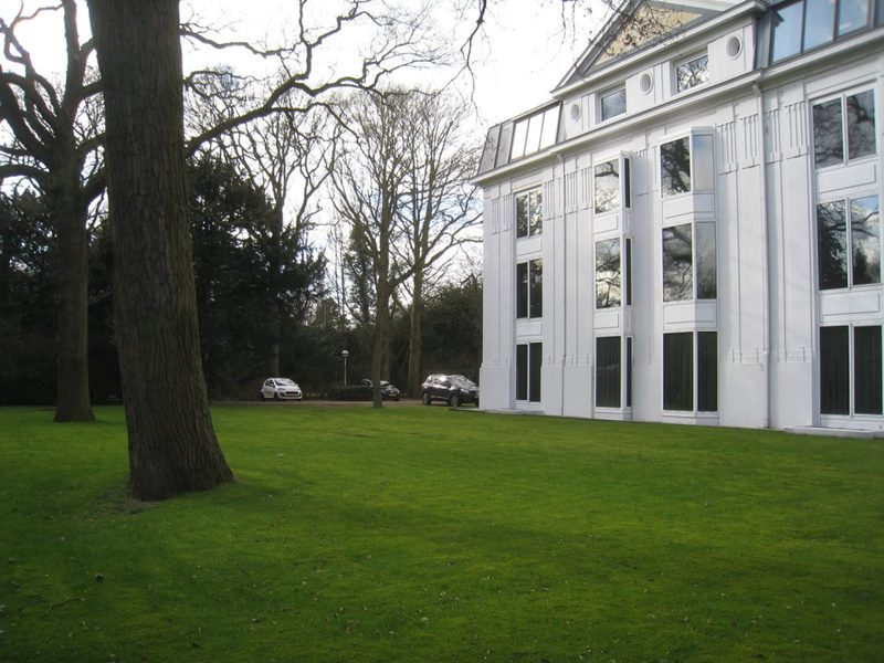 Set in green, park-like surroundings